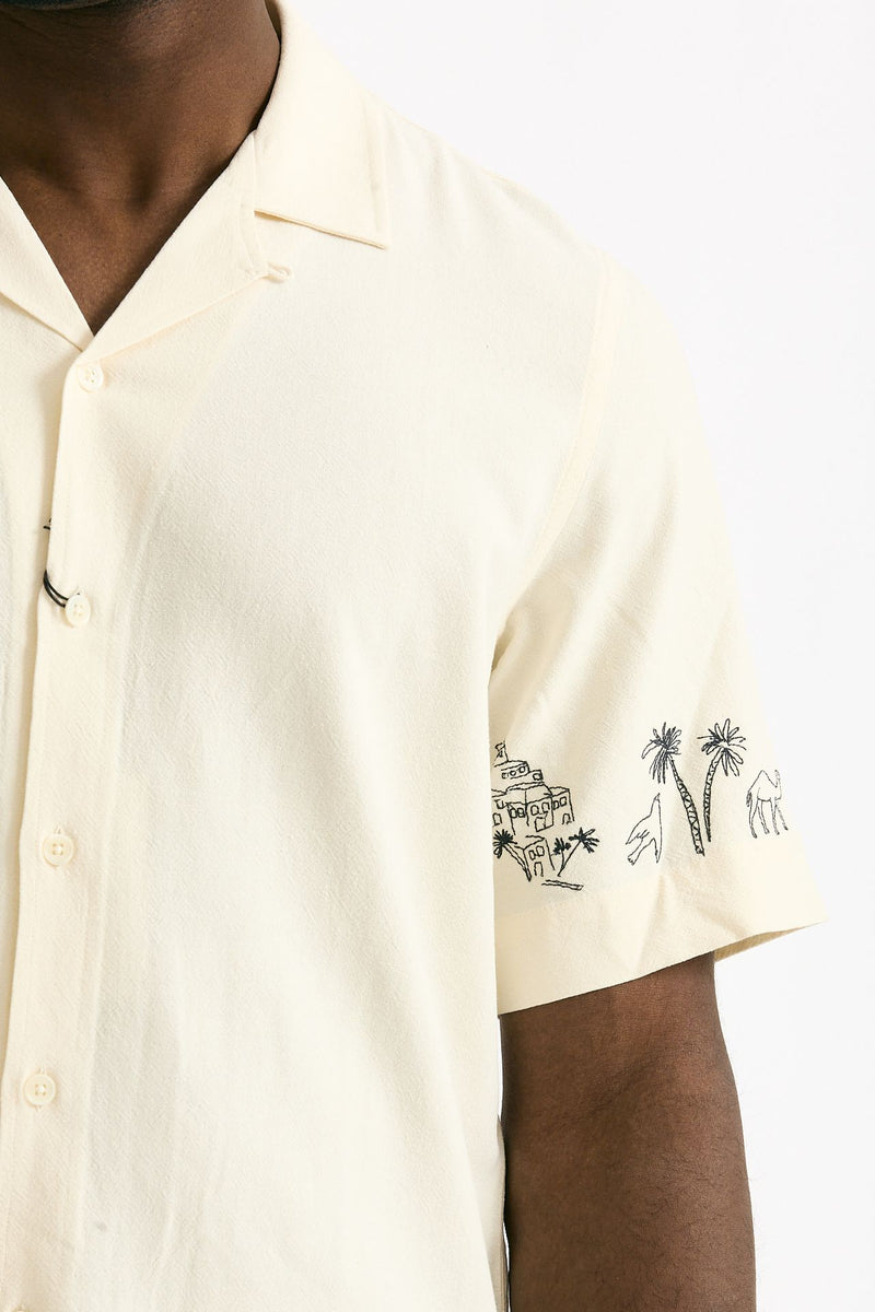 Camicia in viscosa e lino panna uomo Paul smith - 5