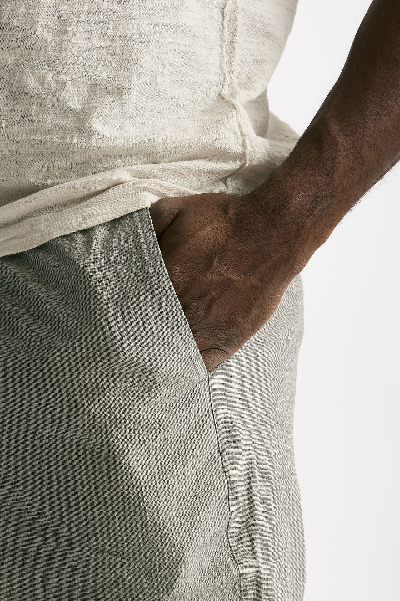 Pantalone in cotone stretch grigio uomo Paul smith - 6