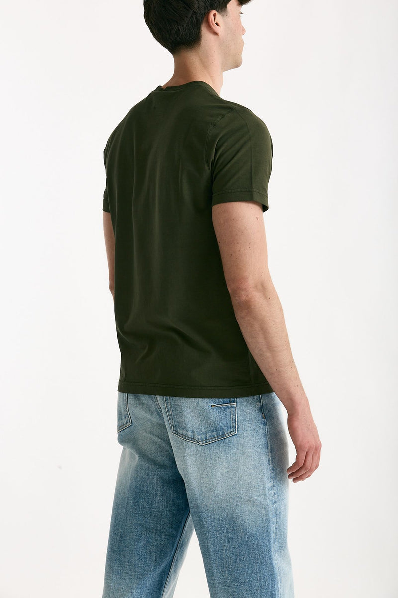 T shirt in cotone verdone uomo ( p - s ) - 3