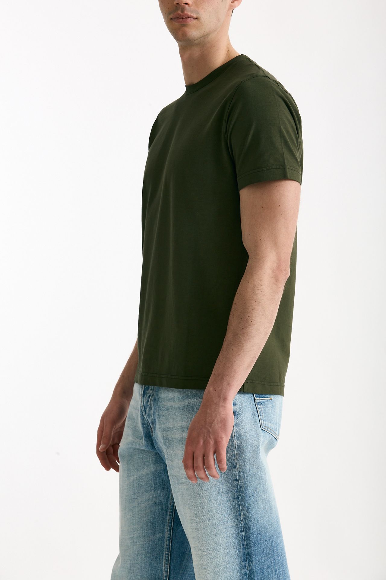 T shirt in cotone verdone uomo ( p - s ) - 4