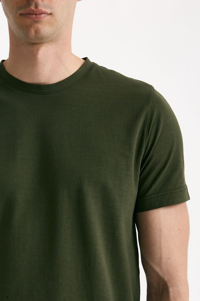 T shirt in cotone verdone uomo ( p - s ) - 5