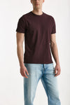T-shirt in cotone melanzana uomo ( p - s ) - 3