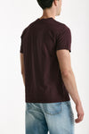 T-shirt in cotone melanzana uomo ( p - s ) - 4