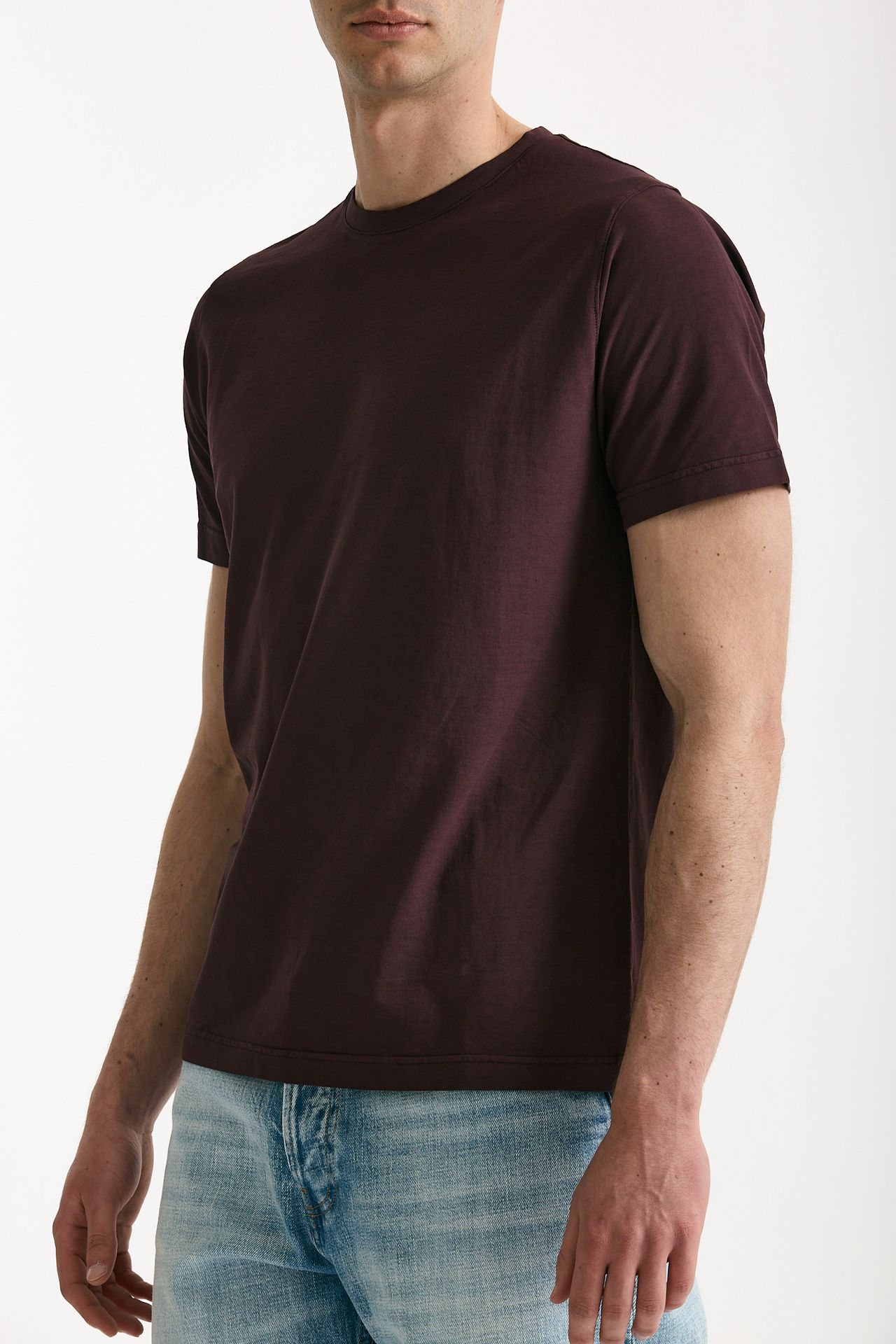 T-shirt in cotone melanzana uomo ( p - s ) - 2