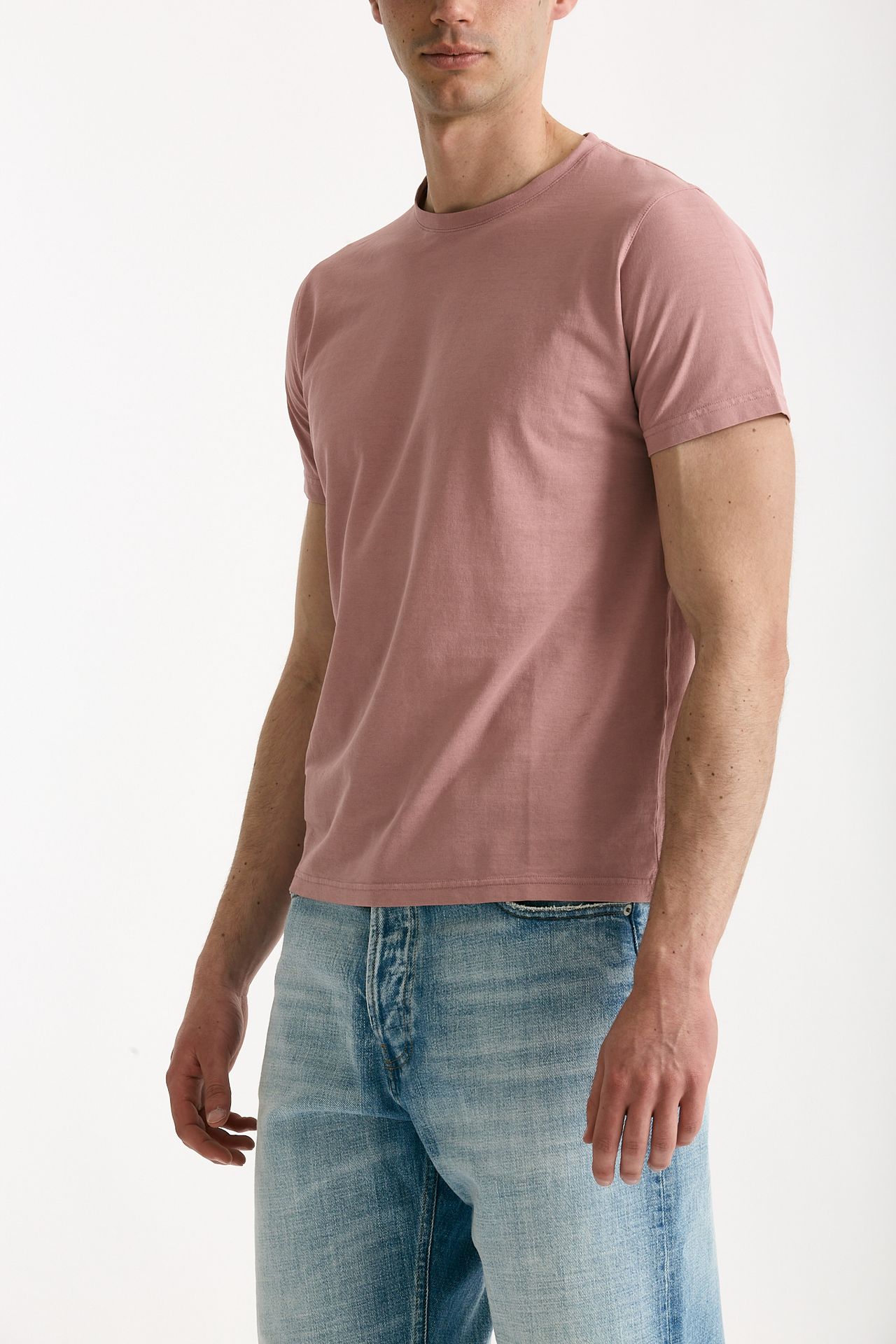 T-shirt in cotone rosa uomo ( p - s ) - 4