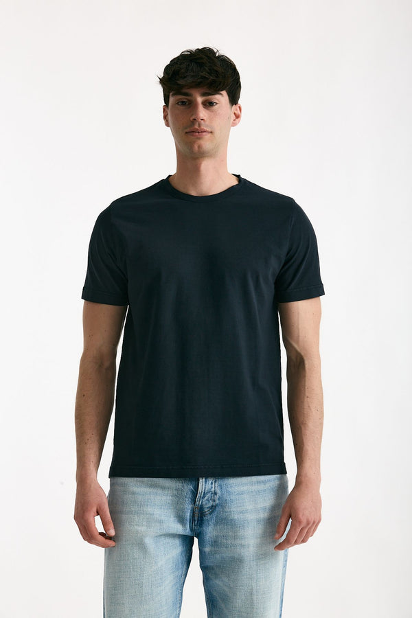 T-shirt in cotone blu uomo ( p - s )