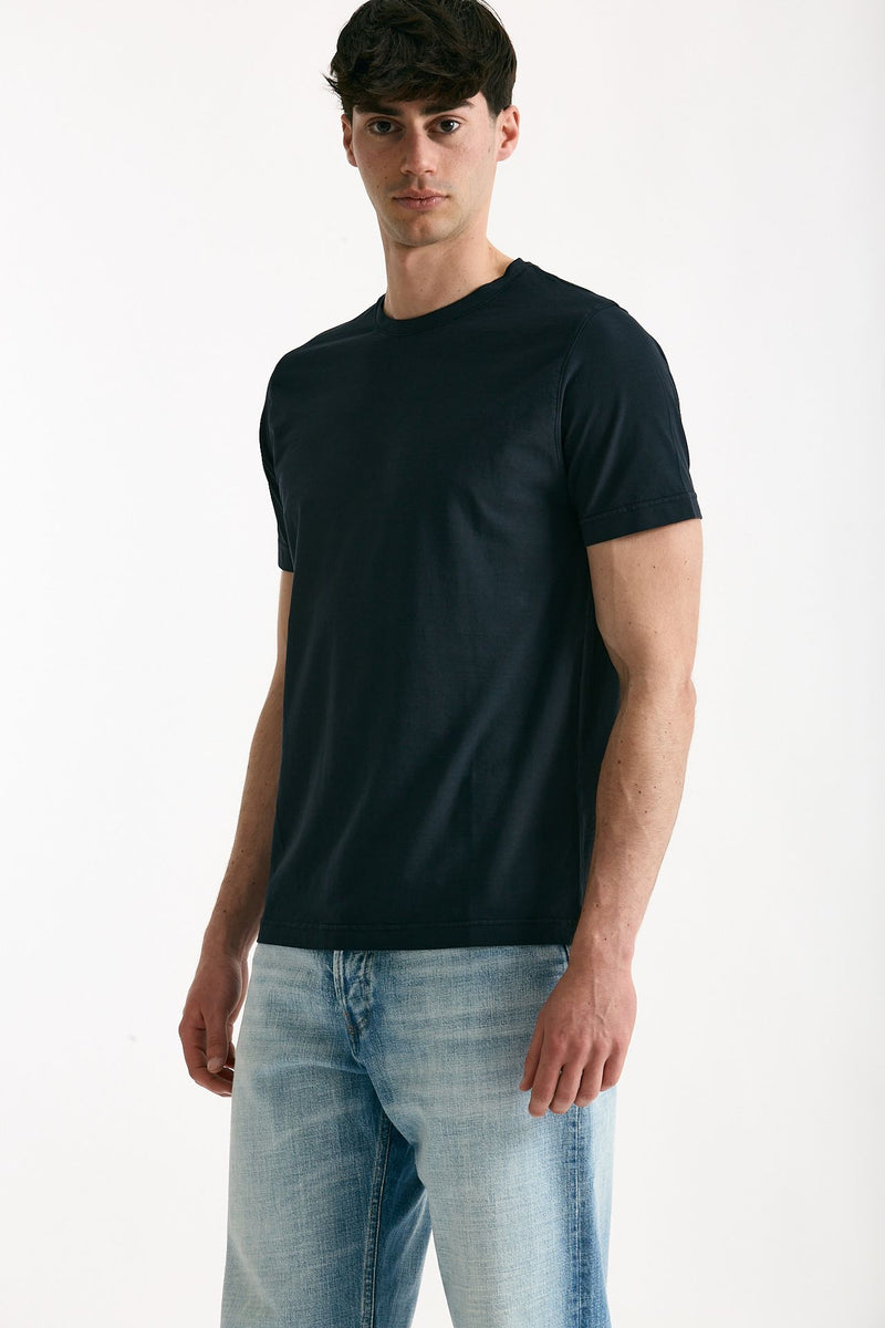 T-shirt in cotone blu uomo ( p - s ) - 1