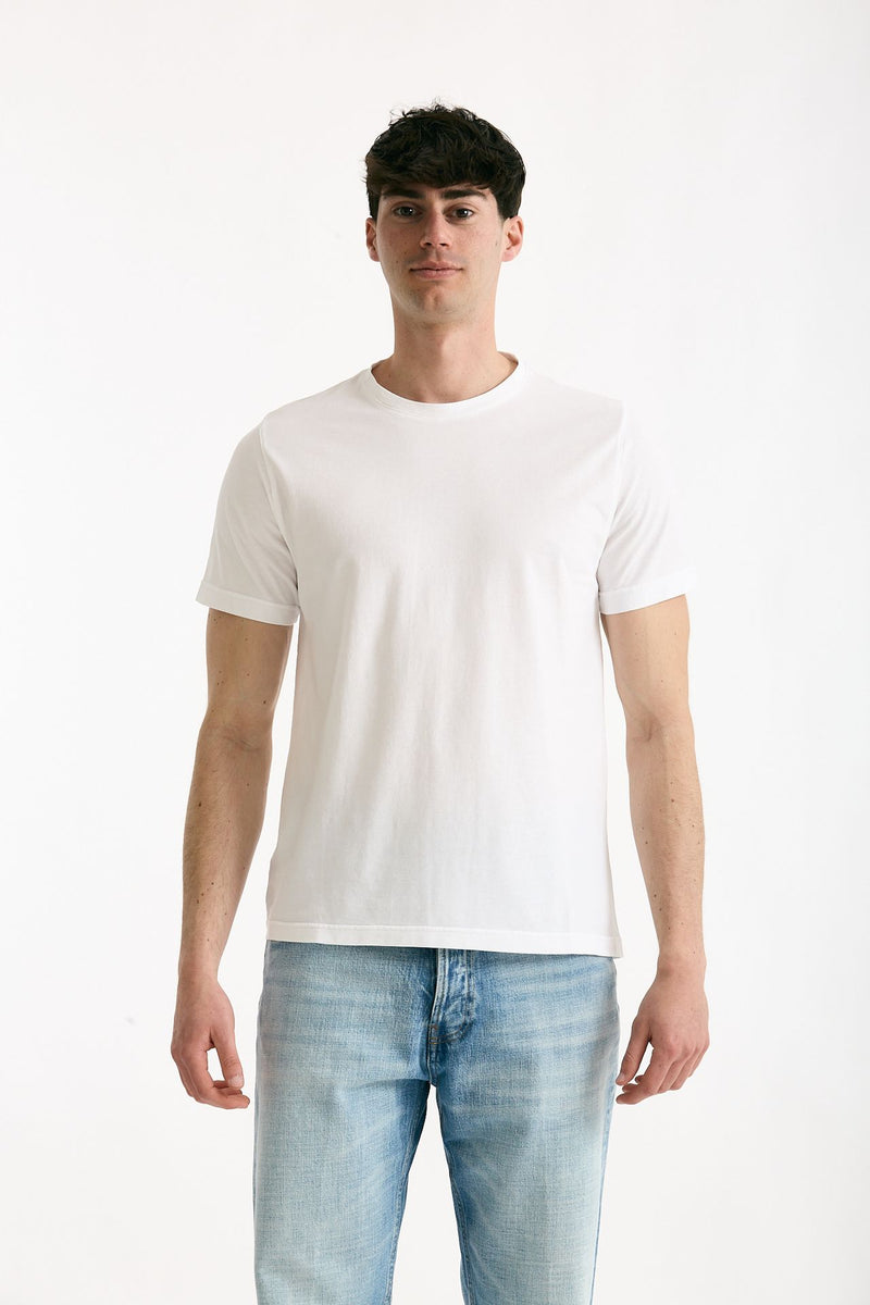 T-shirt in cotone bianco uomo ( p - s ) - 1