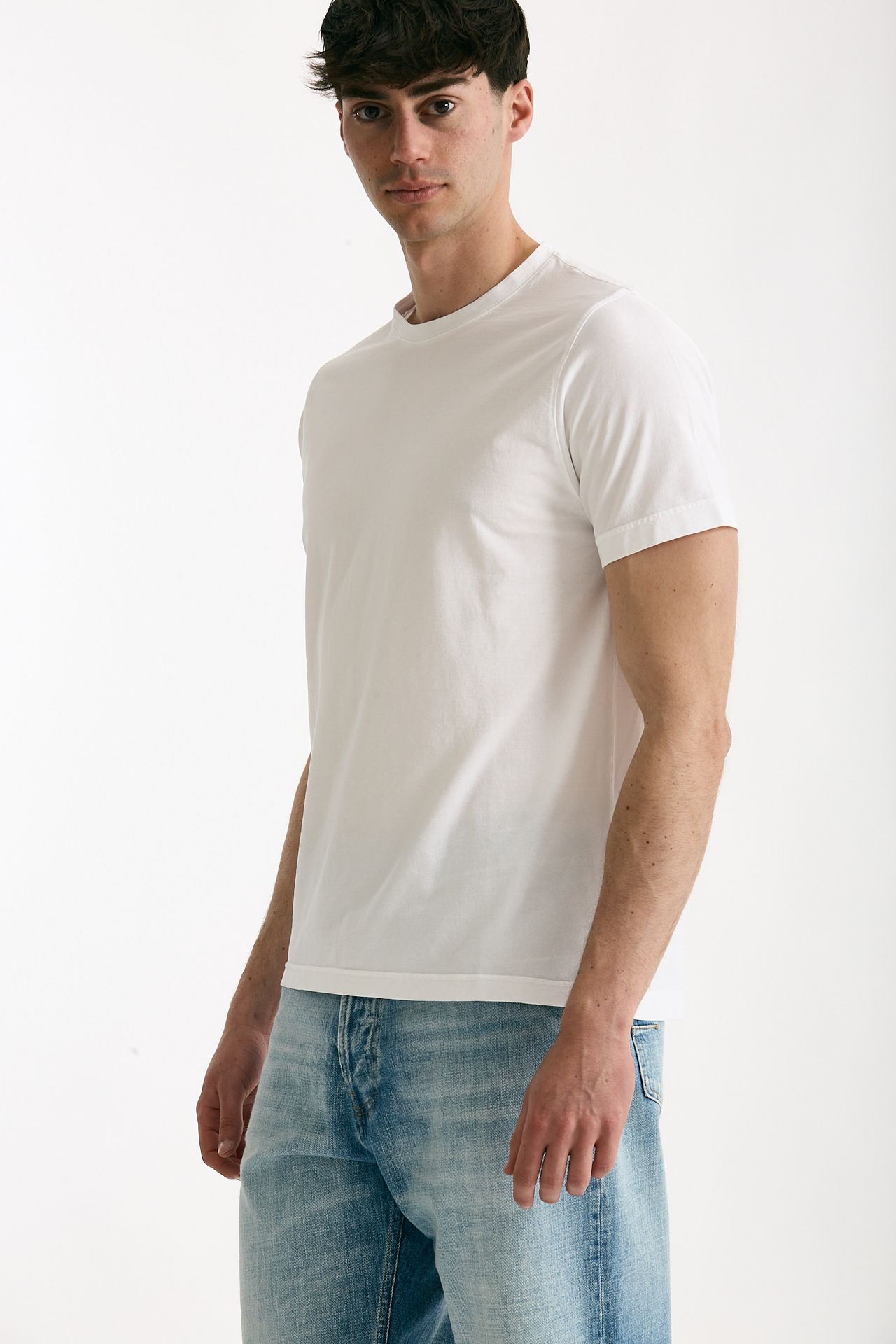 T-shirt in cotone bianco uomo ( p - s ) - 4