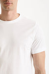T-shirt in cotone bianco uomo ( p - s ) - 5