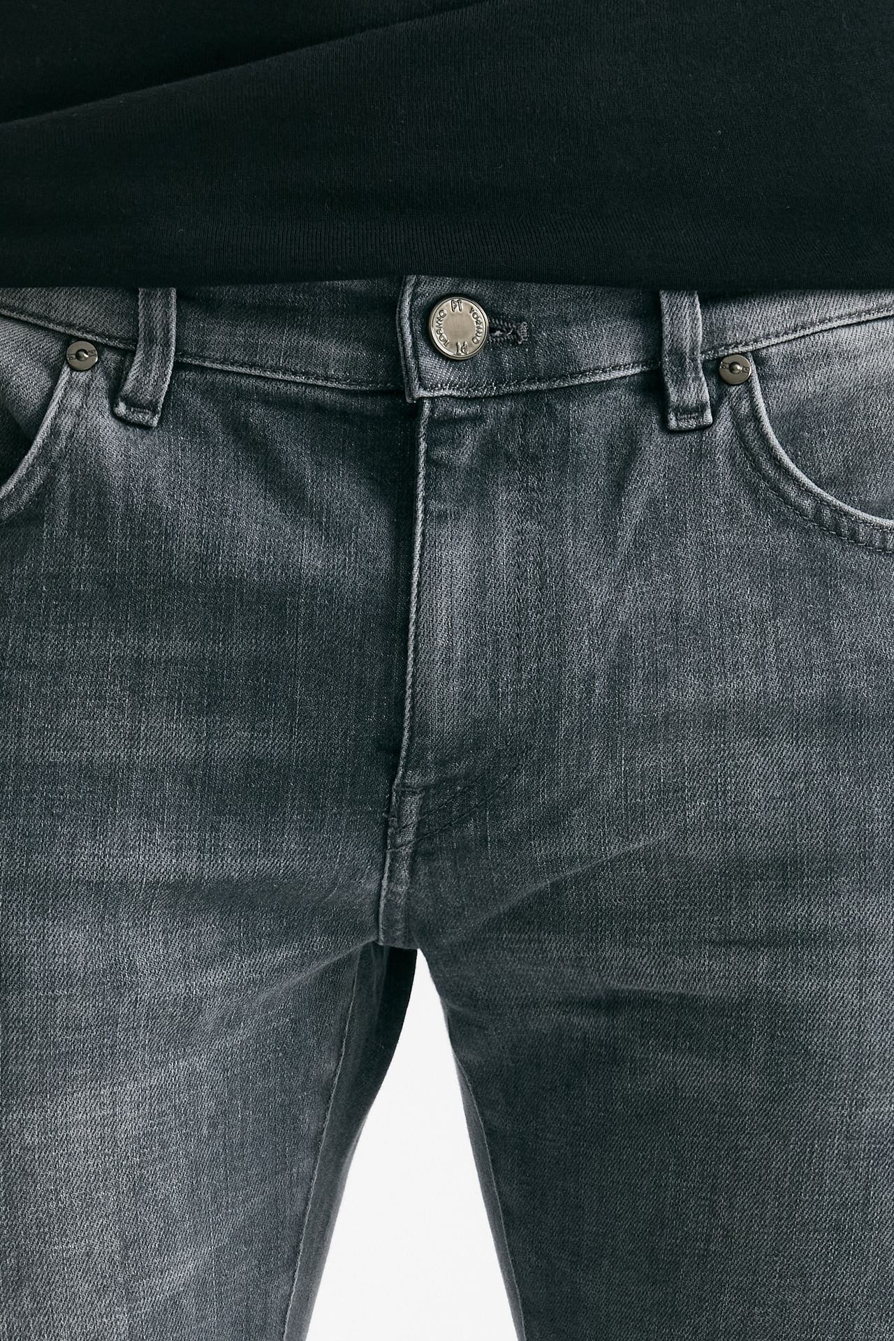 Jeans SWING stone washed grigio uomo Pt torino - 5