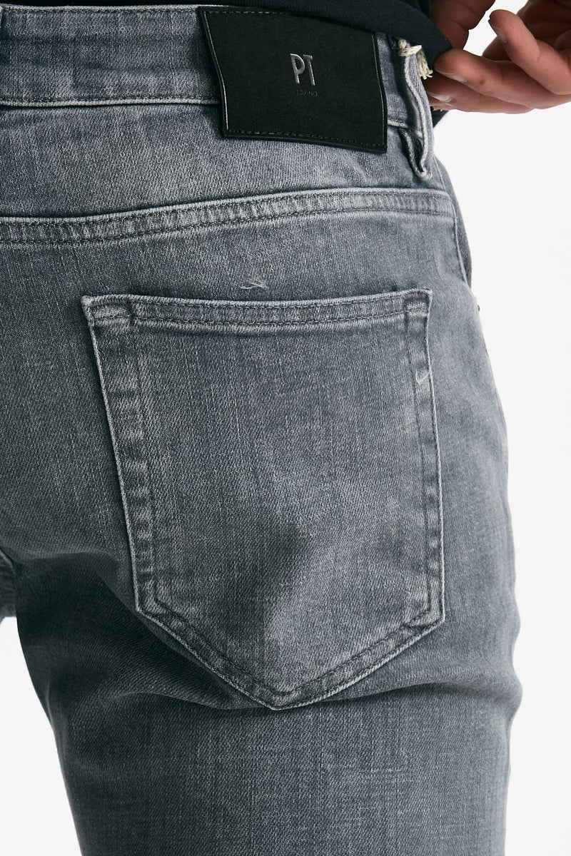 Jeans SWING stone washed grigio uomo Pt torino - 6