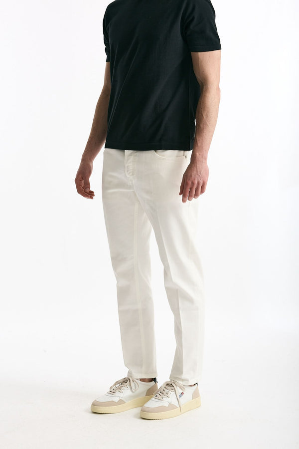 Jeans REGGAE bianco in cotone stretch uomo Pt torino