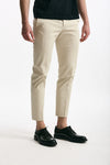 Pantalone EDGE- DIECI in cotone raso stretch panna uomo Pt torino - 1