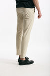 Pantalone EDGE- DIECI in cotone raso stretch panna uomo Pt torino - 2