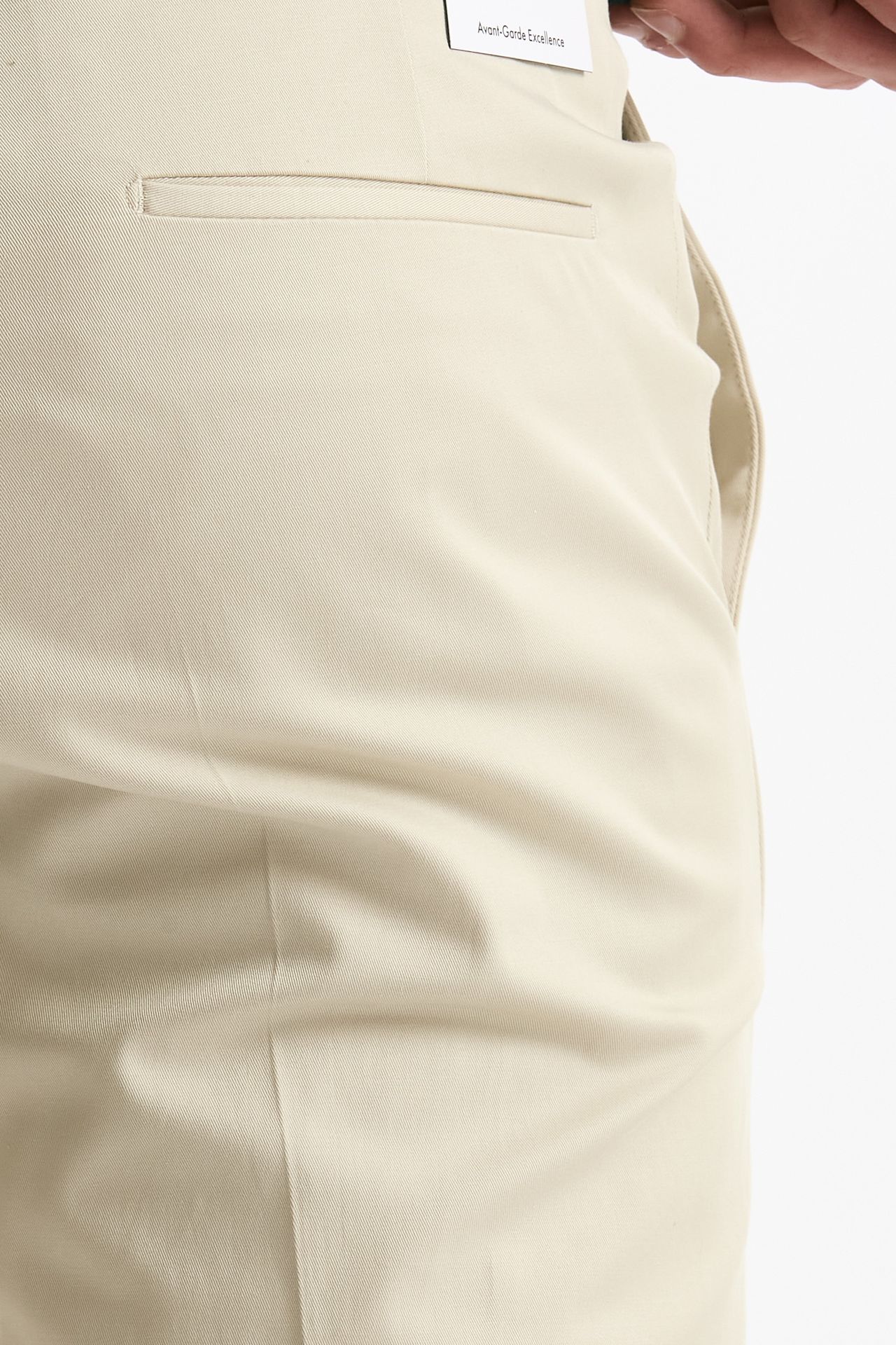 Pantalone EDGE- DIECI in cotone raso stretch panna uomo Pt torino - 7
