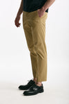 Pantalone EDGE-DIECI in cotone raso stretch cammello uomo Pt torino - 4