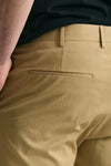 Pantalone EDGE-DIECI in cotone raso stretch cammello uomo Pt torino - 7