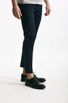 Pantalone EDGE-DIECI in cotone raso stretch blu uomo Pt torino - 3