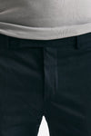 Pantalone EDGE-DIECI in cotone raso stretch blu uomo Pt torino - 5