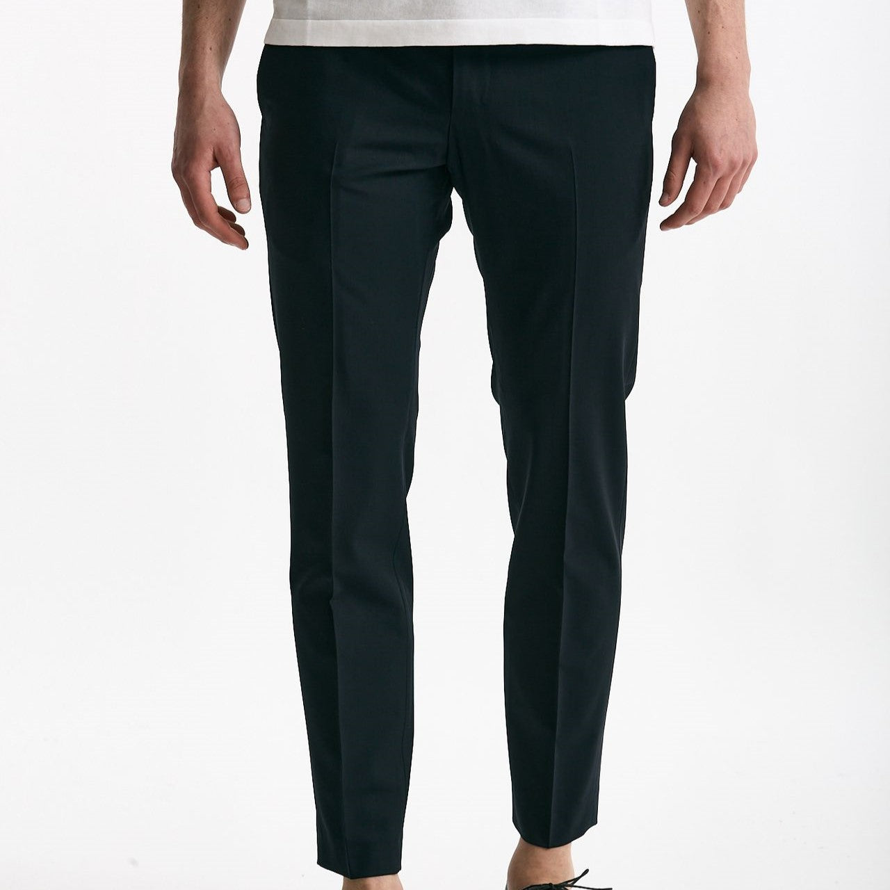 Pantalone EDGE- DIECI in lana stretch blu uomo Pt torino - 8