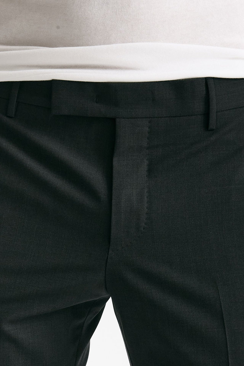 Pantalone EDGE- DIECI in lana stretch grigio antracite uomo Pt torino - 5