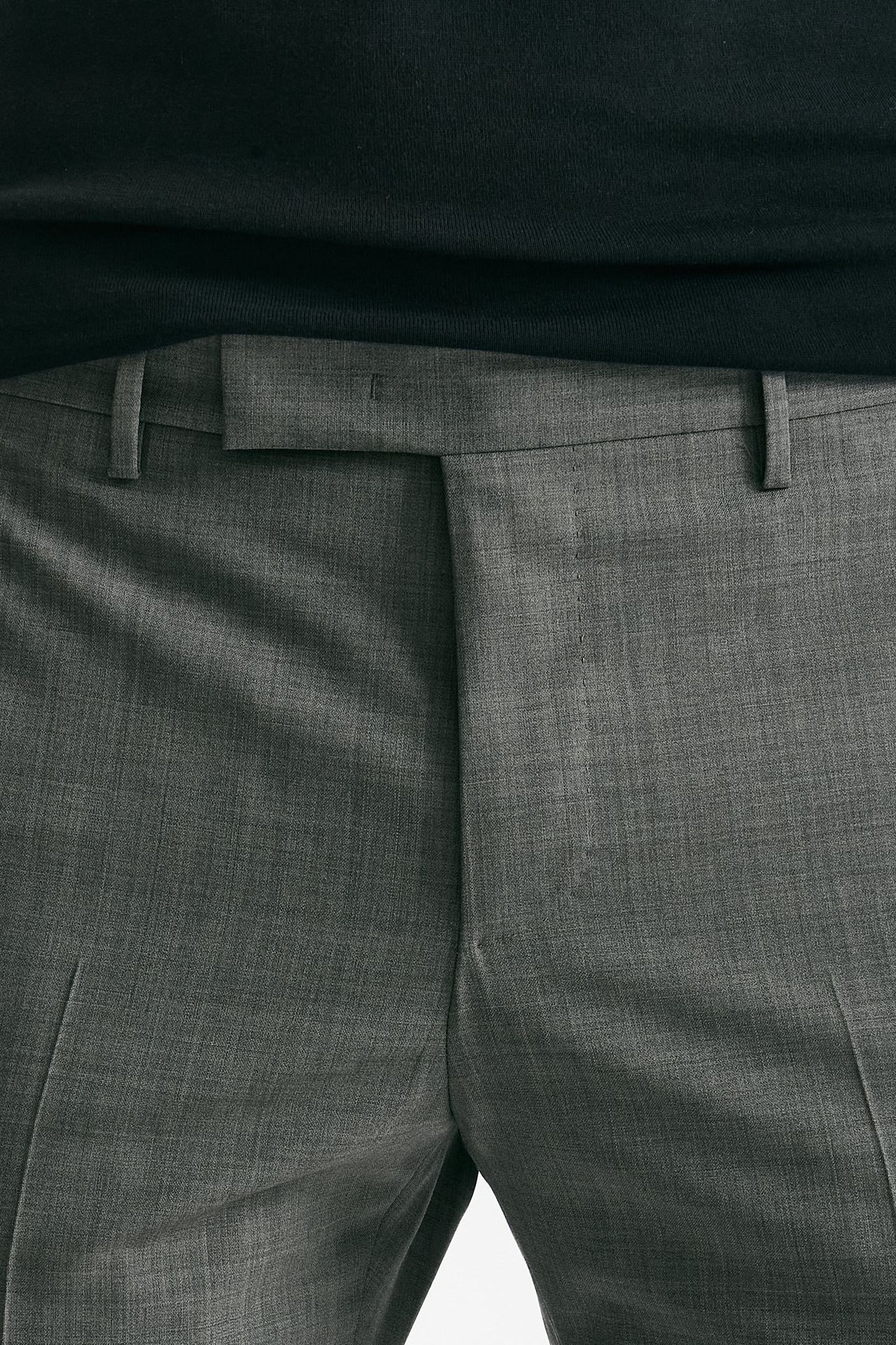 Pantalone EDGE- DIECI in lana stretch grigio chiaro uomo Pt torino - 5