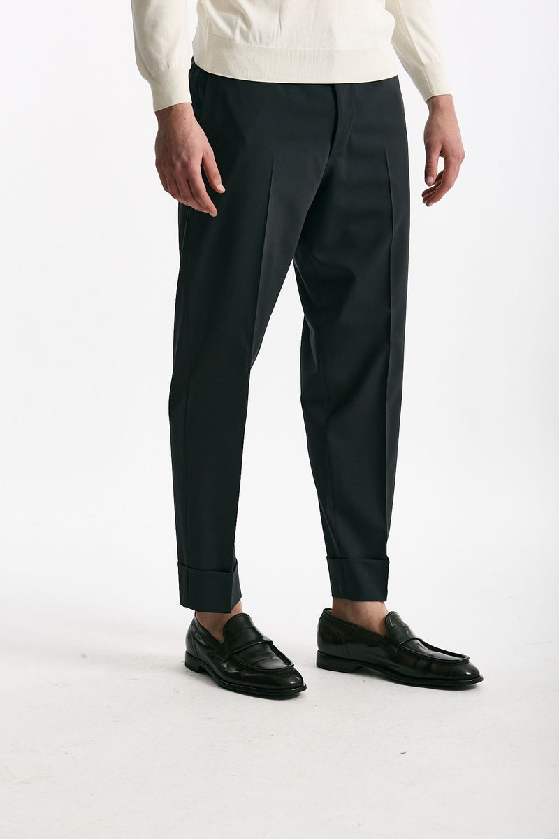 Pantalone EDGE-CLUB in lana stretch grigio uomo Pt torino - 1