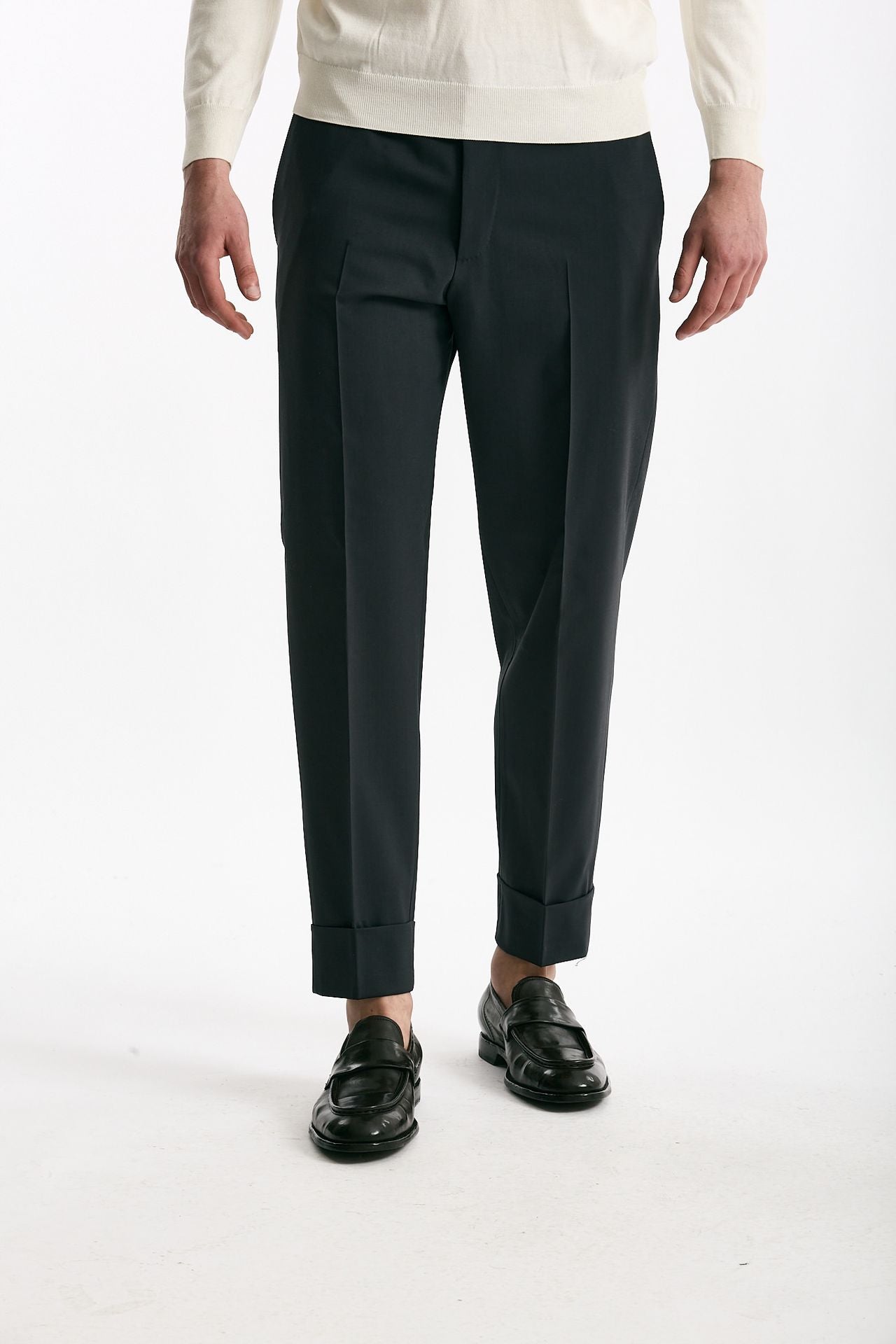 Pantalone EDGE-CLUB in lana stretch grigio uomo Pt torino - 2