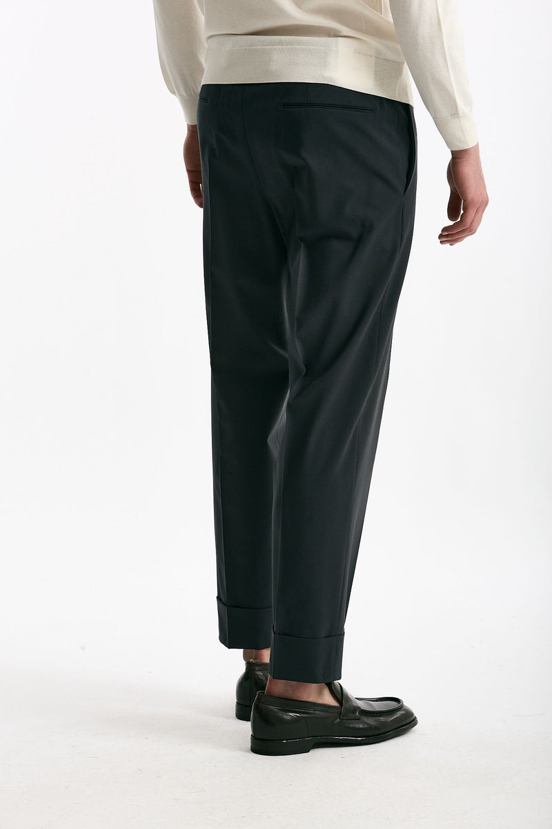 Pantalone EDGE-CLUB in lana stretch grigio uomo Pt torino - 3