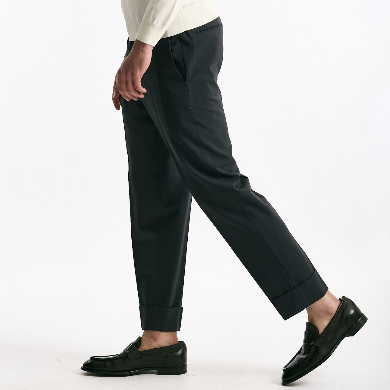Pantalone EDGE-CLUB in lana stretch grigio uomo Pt torino - 9