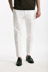 Pantalone EDGE-REBEL in cotone stretch bianco uomo Pt torino - 1