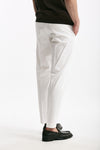 Pantalone EDGE-REBEL in cotone stretch bianco uomo Pt torino - 3