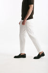 Pantalone EDGE-REBEL in cotone stretch bianco uomo Pt torino - 4
