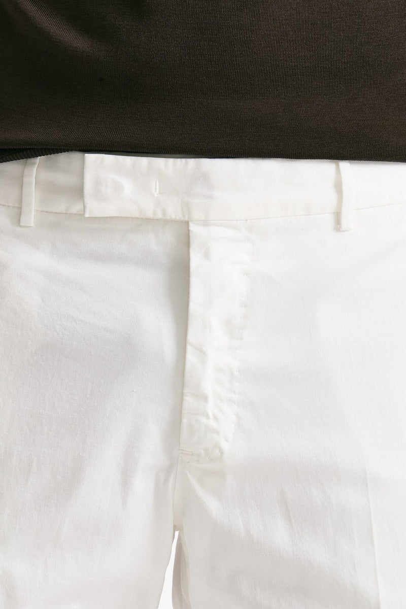 Pantalone EDGE-REBEL in cotone stretch bianco uomo Pt torino - 5