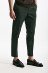 Pantalone EDGE-REBEL in cotone stretch verde uomo Pt torino - 2