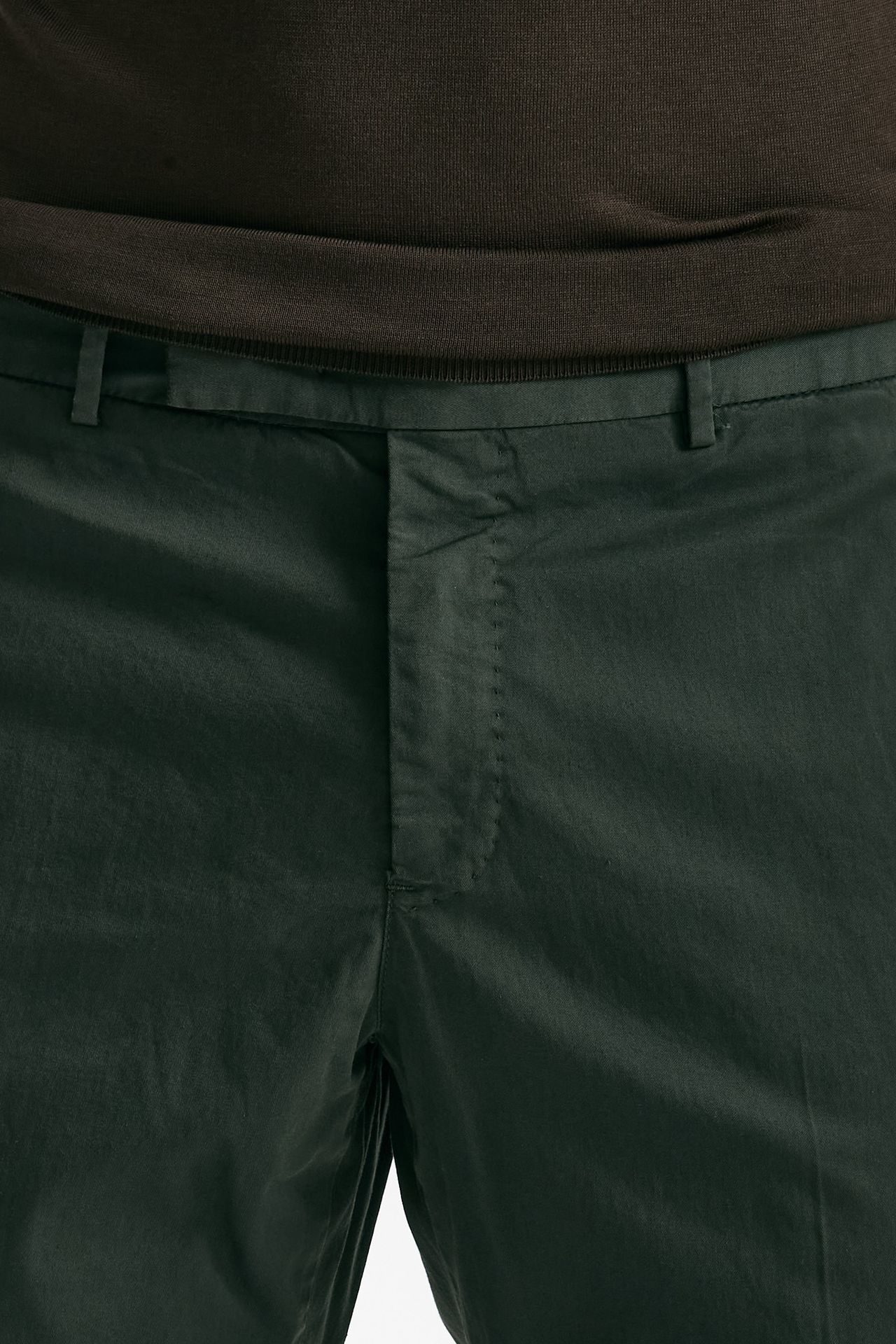 Pantalone EDGE-REBEL in cotone stretch verde uomo Pt torino - 5