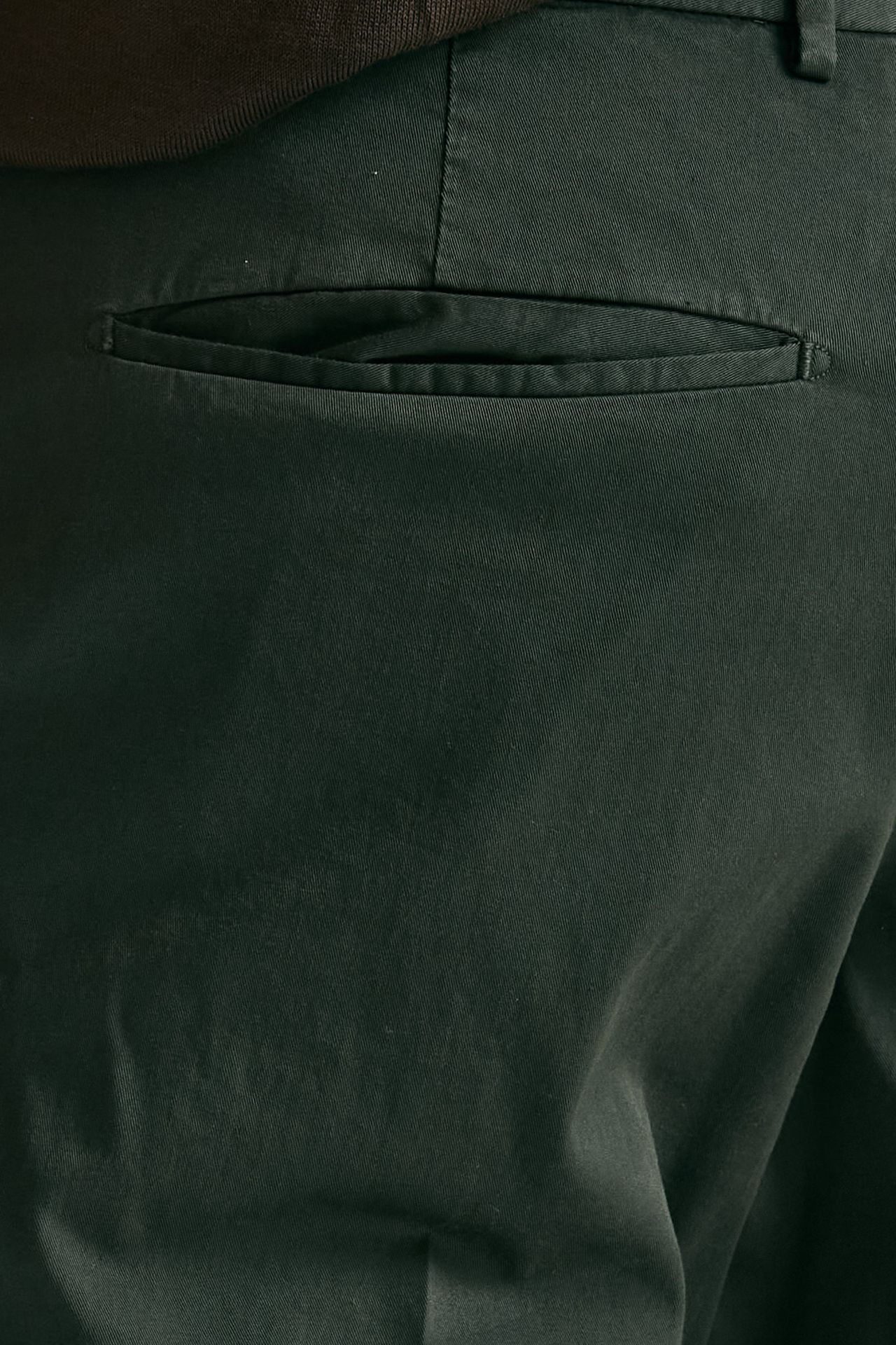 Pantalone EDGE-REBEL in cotone stretch verde uomo Pt torino - 7
