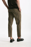 Pantalone EDGE-REBEL in cotone stretch cammello uomo Pt torino - 3