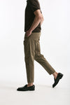 Pantalone EDGE-REBEL in cotone stretch cammello uomo Pt torino - 1