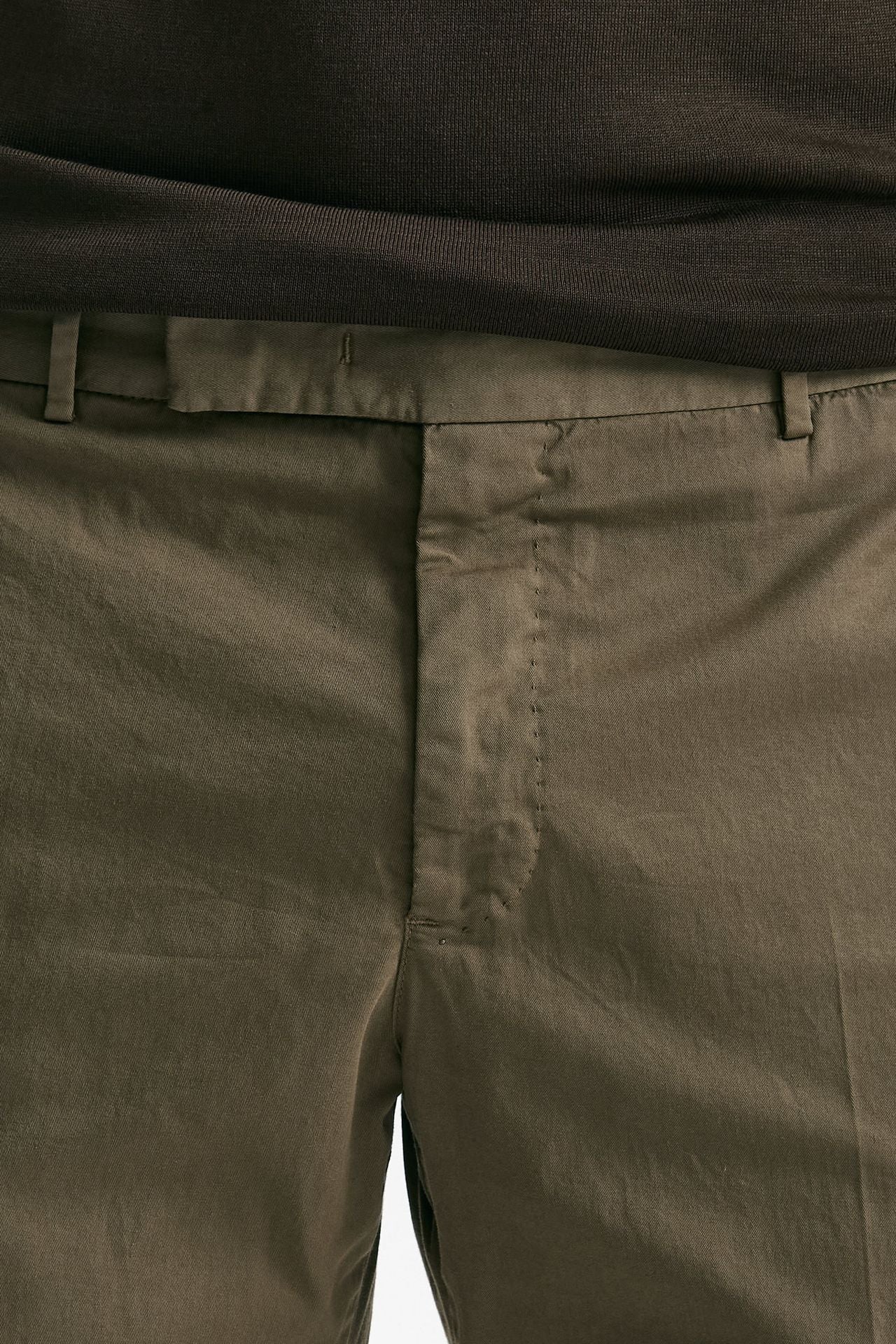 Pantalone EDGE-REBEL in cotone stretch cammello uomo Pt torino - 5