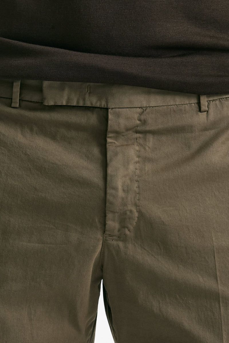 Pantalone EDGE-REBEL in cotone stretch cammello uomo Pt torino - 5