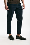 Pantalone EDGE-REBEL in cotone stretch blu uomo Pt torino - 1