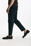 Pantalone EDGE-REBEL in cotone stretch blu uomo Pt torino - 4
