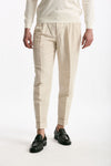 Pantalone REWORKED- CARROT in lino e cotone panna uomo Pt torino - 1