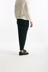 Pantalone REWORKED- CARROT in lino e cotone blu uomo Pt torino - 3