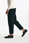 Pantalone REWORKED- CARROT in lino e cotone blu uomo Pt torino - 4