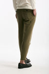 Pantalone REWORKED- CARROT in lino e cotone verde uomo Pt torino - 3