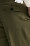 Pantalone REWORKED- CARROT in lino e cotone verde uomo Pt torino - 7
