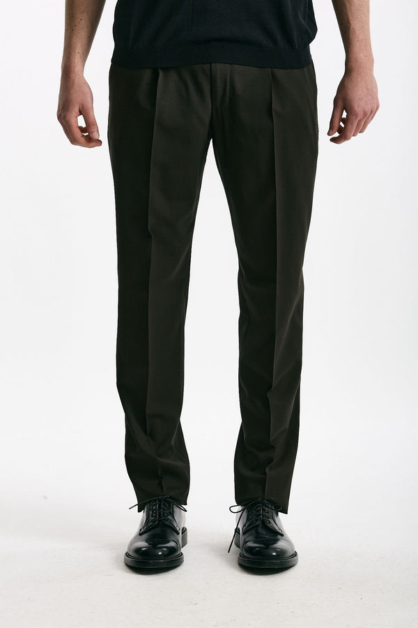 Pantalone in lana ferma UNION marrone uomo Pt torino
